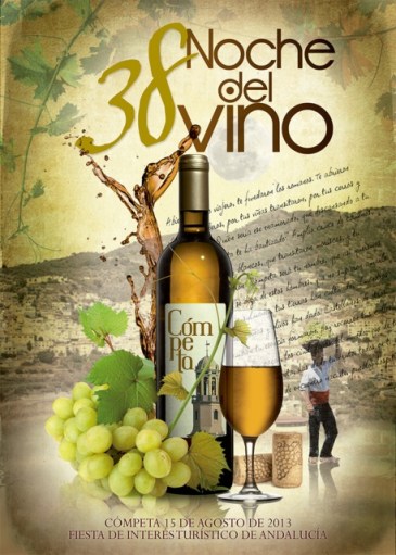 The winning poster for the 38th Noche del Vino fiesta