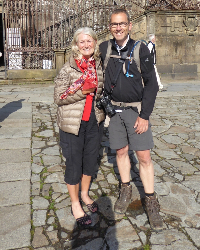 A wonderful surprise meeting with Peter, from the Netherlands, with whom I walked the first week of my first camino in 2013